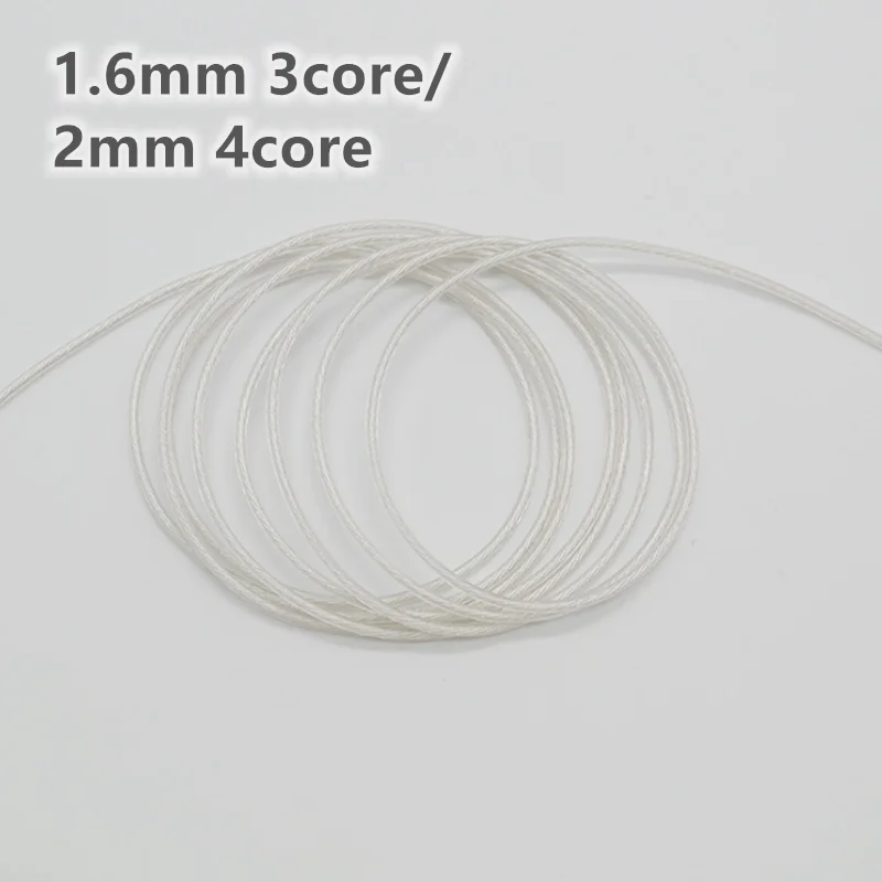 Soft Silver-plated wire core 1.6mm 3core/2mm 4core 10meters