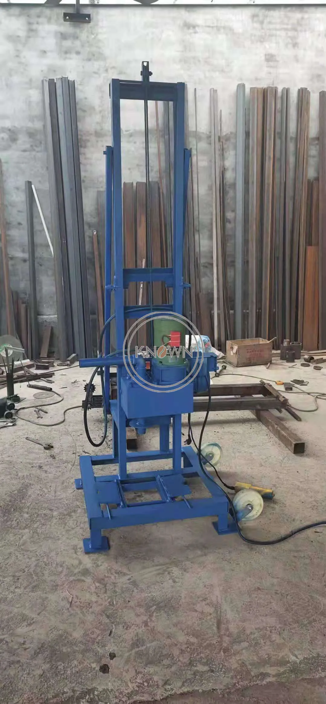 1.5kw Electric Water Well Drill Machine Portable Foldable Deep Well Borehole Drilling Rig Machine for Sale