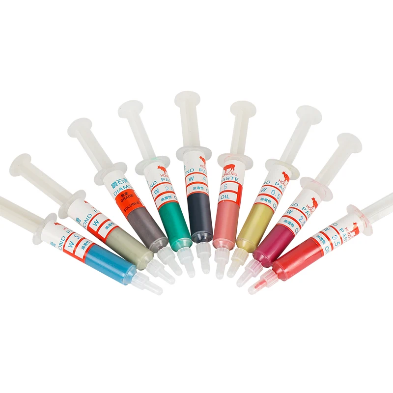 6PCS High Quantity Diamond Polishing Lapping Paste Compound Syringes 0.5 ~5 Micron Glass Metal Grinding Polishing AbrasIve Tools