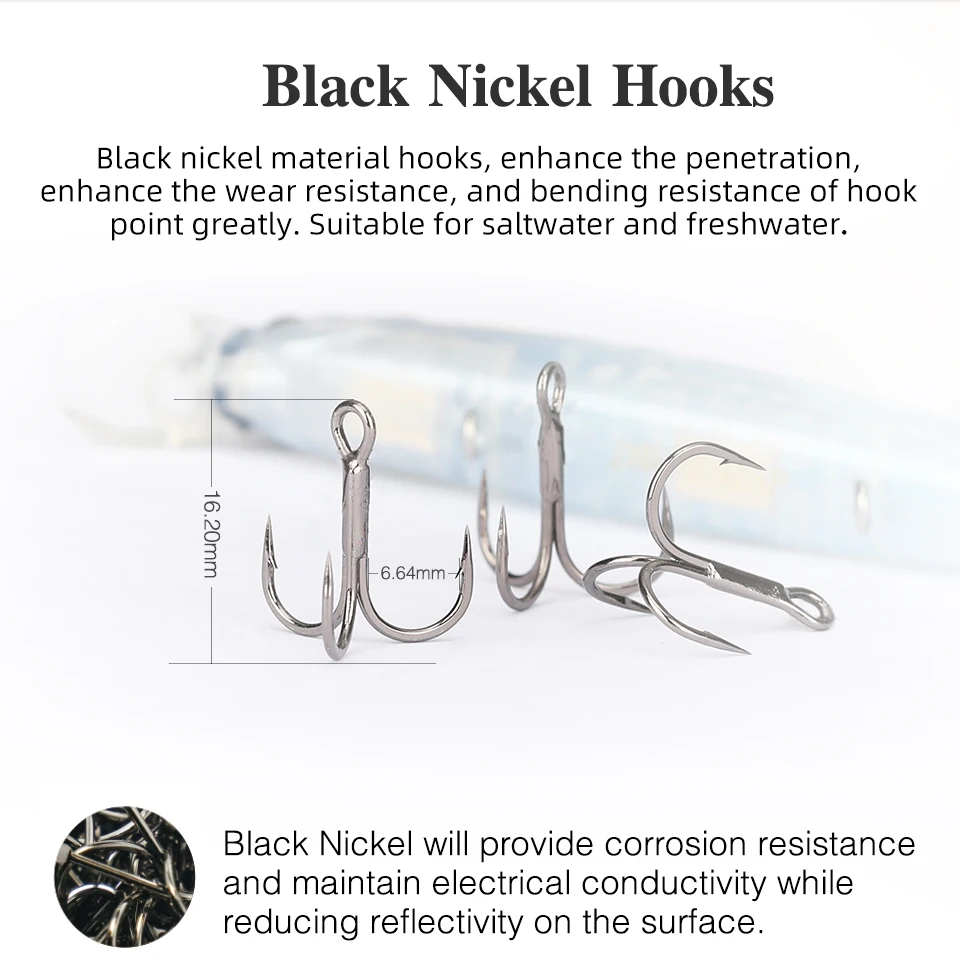 TSURINOYA 92SP Aussetzung Minnow Angeln Lockt DW78 92mm 9g 3 Haken Künstliche Harten Köder Lange Casting Hecht Köder – Detail 14