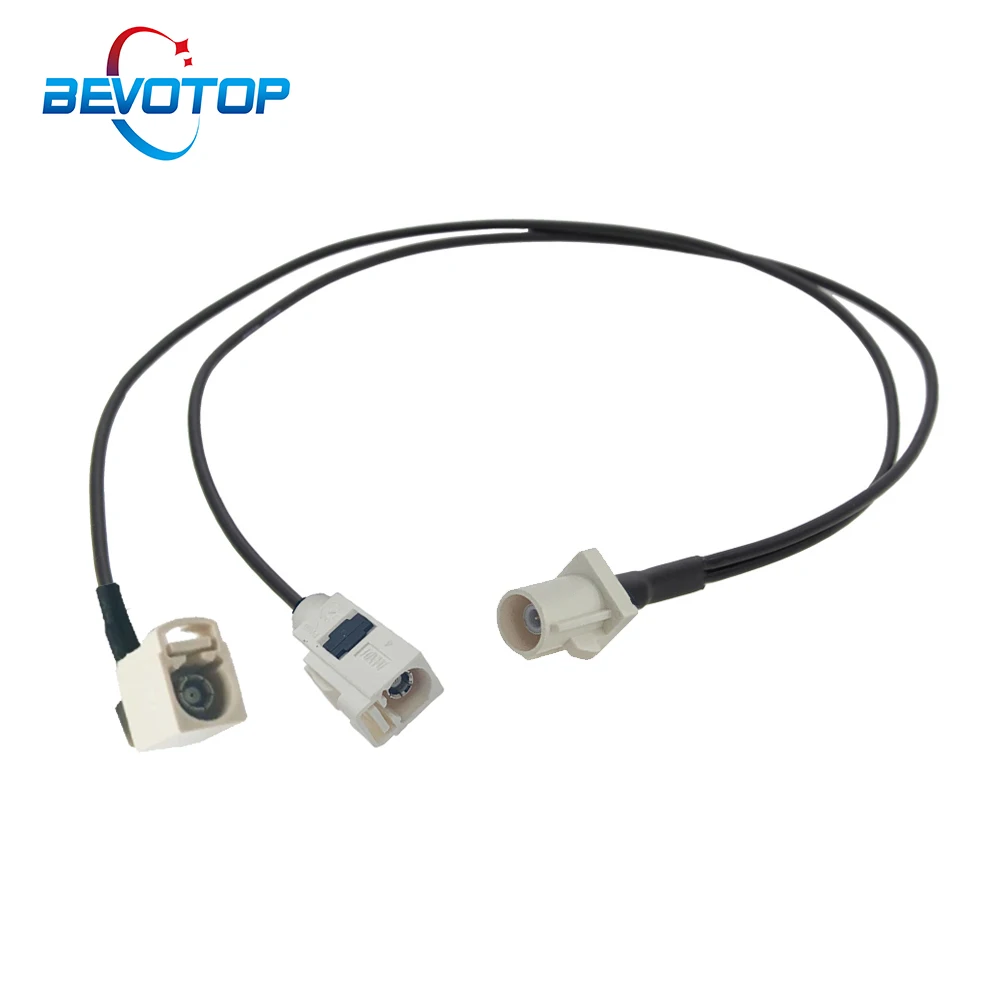 1M 2M 5M 7M Fakra B Splitter Cable Male to Female 1 to 2 Y Type Splitter Navigation GPS Antenna Extension Cord RF Coaxial Cable