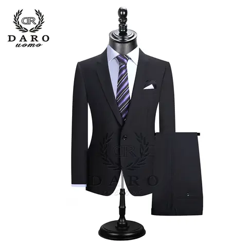2025 DR DARO UOMO 남성 정장 블레이저 바지 슬림 피트 캐주얼 원 버튼 자켓 결혼식 DR8158