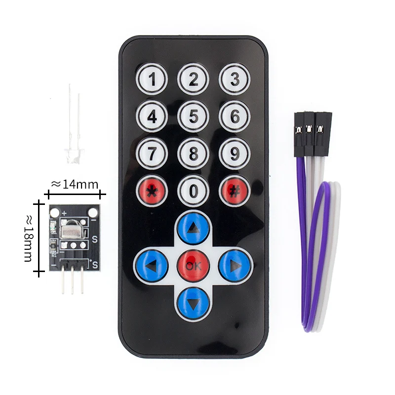 Infrared IR Wireless Remote Control Module Kits DIY Kit HX1838 For Raspberry Pi Arduino