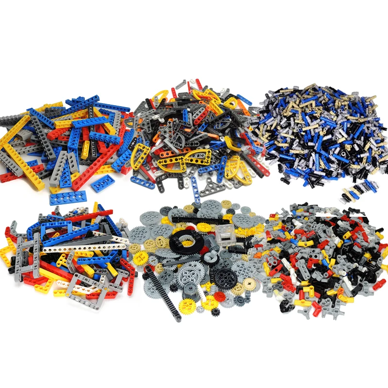 200Grams Building Blocks Technical Parts Liftarm Beam Connector Panels Bush Axle Brick DIY Toys SUV MOC High-Tech Bulk Parts