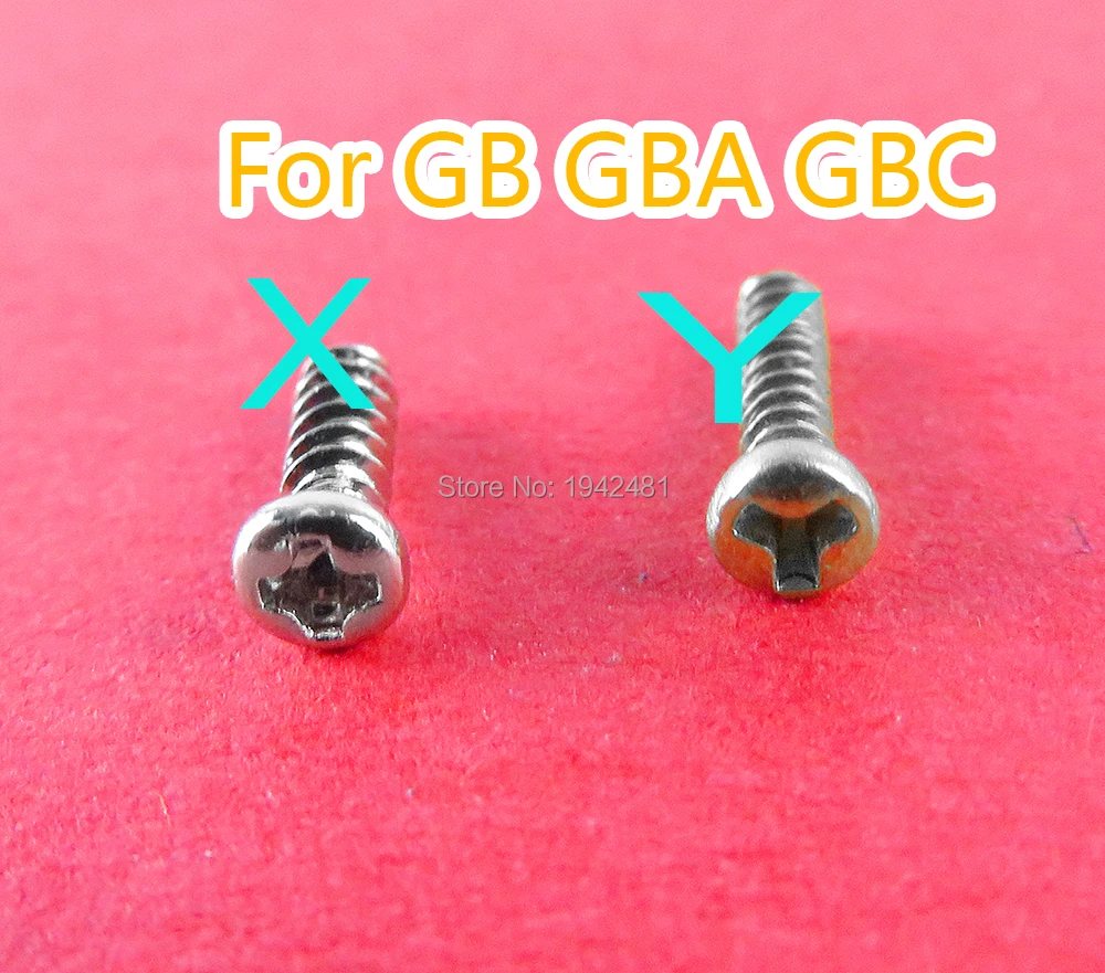 

1000PCS Replacement For Gameboy + screws cross screws Y Tri Wing Screw For GB GBA GBC Game Console Shell Case Triangle Screws