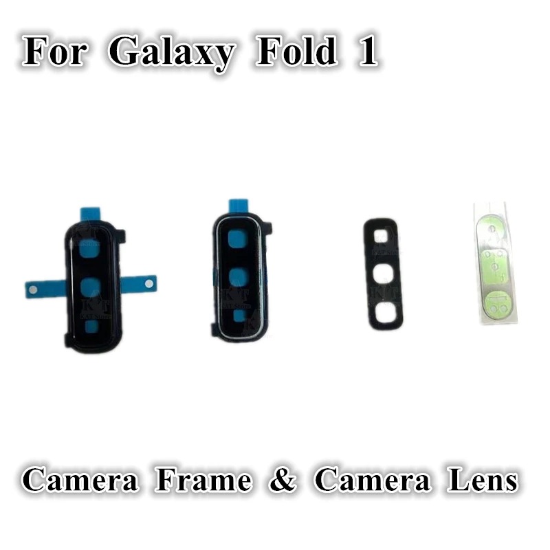 

5Pcs OEM Back Camera Ring Frame Cover Glass Lens for Samsung Galaxy Fold 1 4g 5g F9000 W2020 Rear Camera glass Replacement Parts