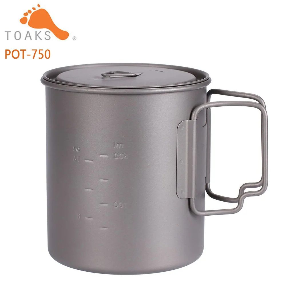 TOAKS Ultralight Titanium Cup New Titanium Pot Outdoor Camping Titanium Bowl Portable Picnic Water Cup