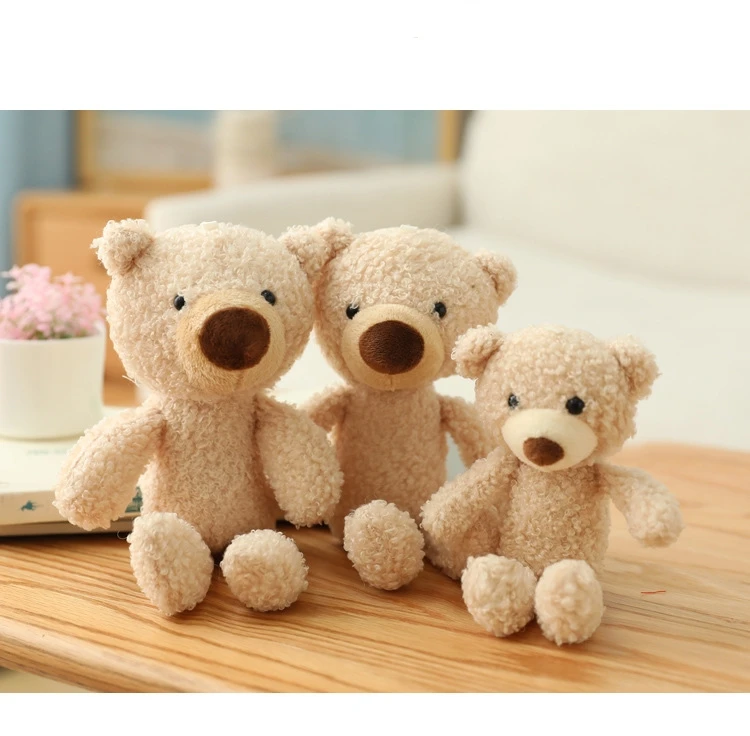 1pc 20/25/35cm Teddy Bear Stuffed Plush Toys Cute Key Chain Ring Dolls Bag Hanging Decoration For Boy/Girl