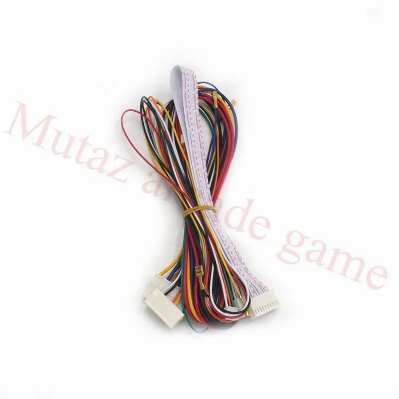 2Pcs/Lot  machine wire harness set kit for 14K/15K Keyboard/28mm  Push button