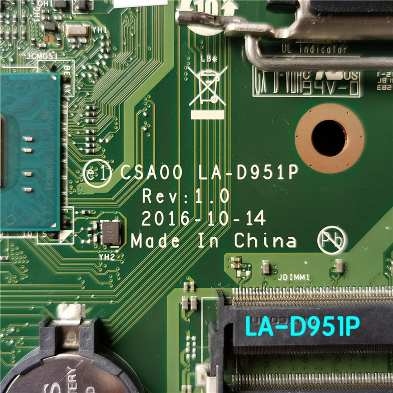 Apropriado para lenovo 510-23ish placa-mãe csa00 LA-D951P mainboard 100% testado totalmente trabalho