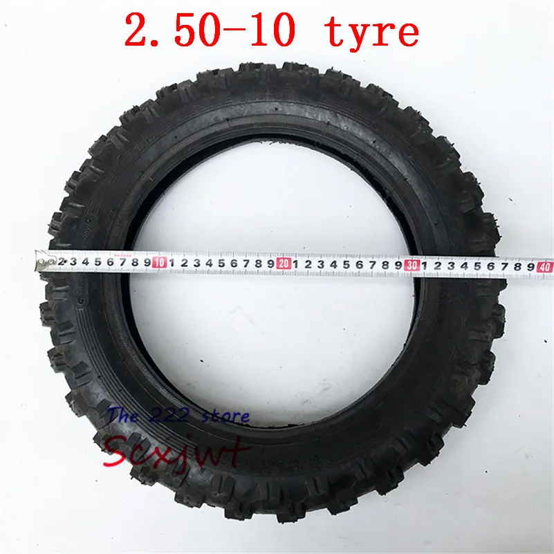 Rear TIRE 10 inch Black Wheel tire 2.50-10 Tyres and inner tubes for CRF50 dirt pit bike motocross off road motorcycle