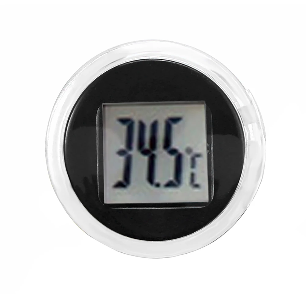 High Quality Car Digital Thermometer Decoration Accessory LCD Car Digital Window Clock On Window Fahrenheit