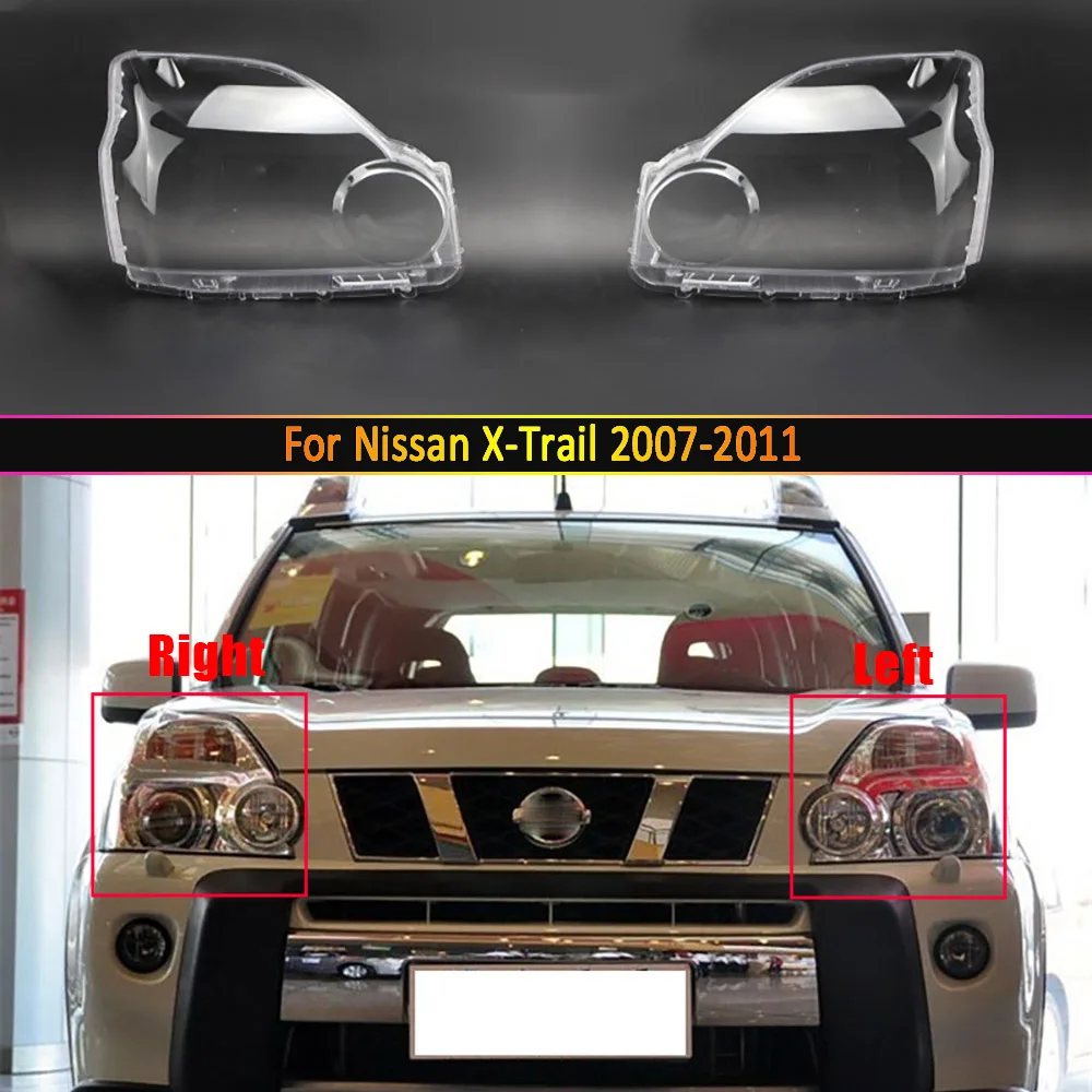 

Car Headlight Lens For Nissan X-Trail 2007 2008 2009 2010 2011 Headlamp Cover Replacement Auto Shell