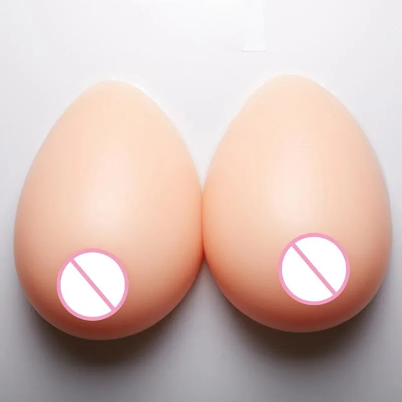 

Teardrop-shaped silicone breast non-stick Drag-queen False breast cross-dressing fake boobs Postoperative artificial breast form