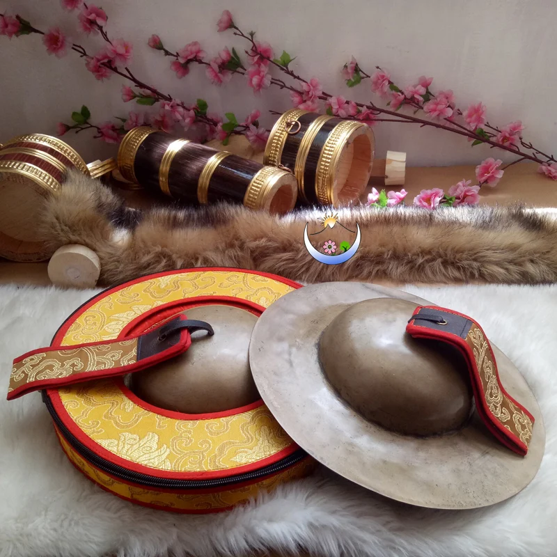 Rolmo  Tibetan big hat bowl old-fashioned high-pitched muffled big Rolmo Tibetan Buddhist musical instrument Lama cymbal 28cm