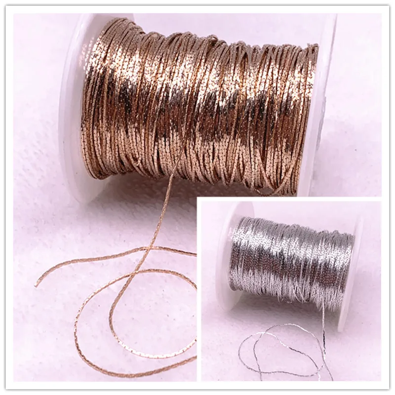 100yards/roll Gold/Bronze Plated Necklace Chain For Jewelry Making Findings DIY Necklace Chains Materials Handmade Supplies