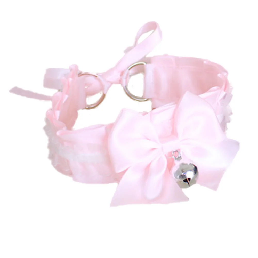 Sissy Adult Baby Kitten Pink Play Collar Choker Lolita Cosplay DDLG ABDL