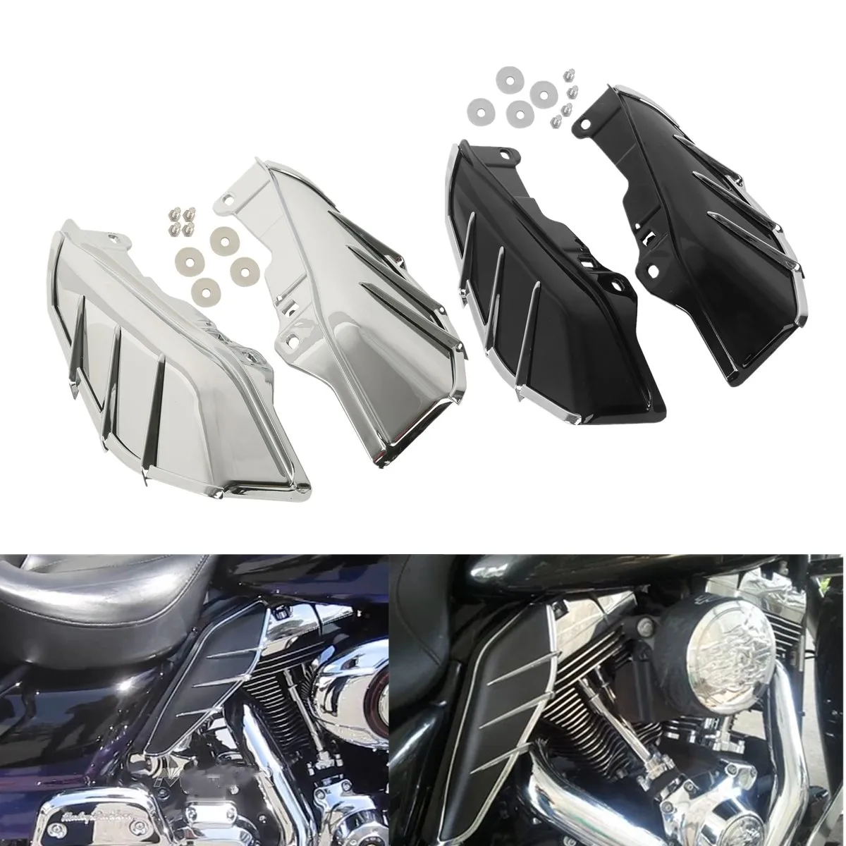 

Motorcycle Mid-Frame Air Deflector For Harley Touring Electra Street Glide FLTR FLHX FLHTCU FLHTK Road King Ultra Limite