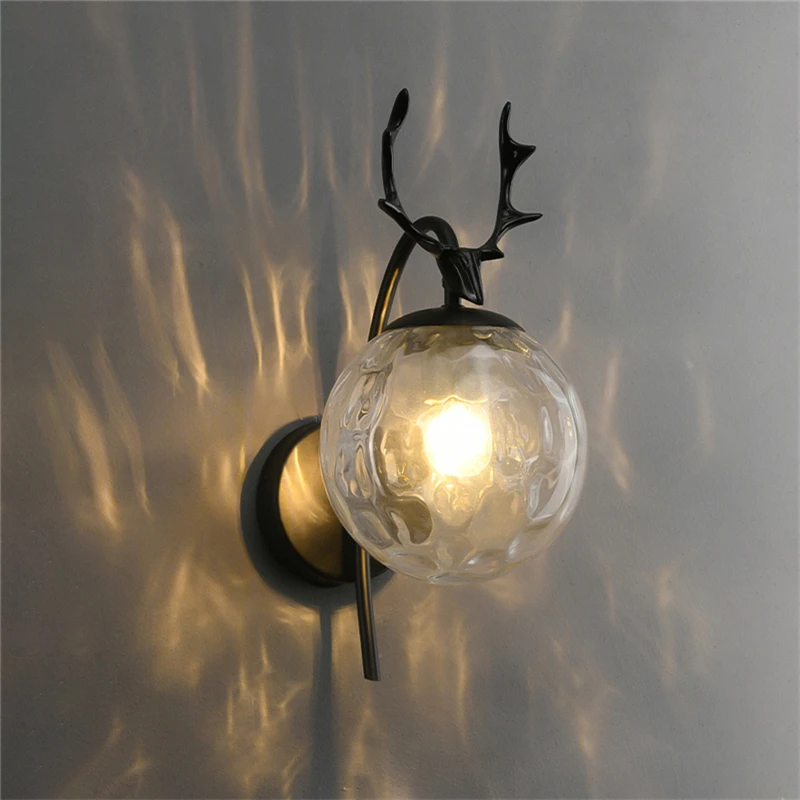 Imagem -02 - Nordic Deer Wall Lamp For Home Luzes Led Modernas para Sala de Estar Lâmpadas de Parede Modelo Designer Decoração do Quarto Iluminação Antler