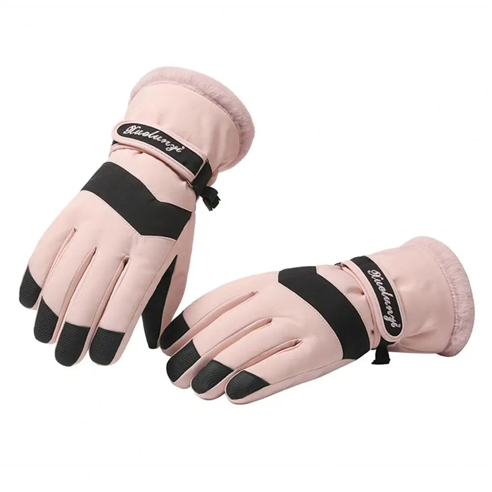 Guantes deportivos resistentes al agua para hombre y mujer, protectores de manos resistentes al viento, gruesos para motocicleta, 1 par