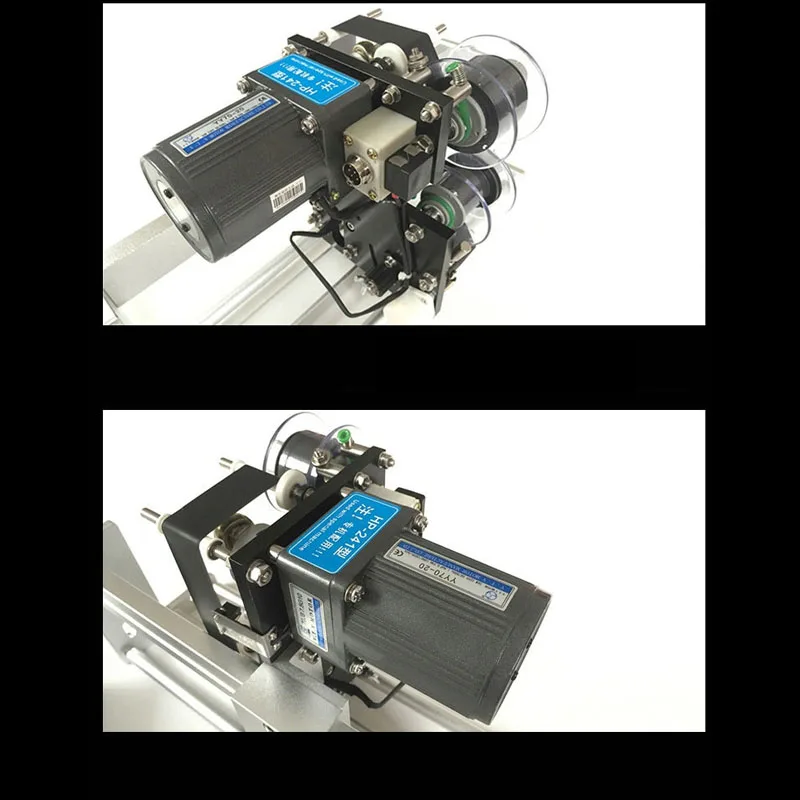 Máquina de codificación térmica de cinta de seguimiento de sincronización automática HP-241 con marco de 300mm, combinación de otros empaquetadores.