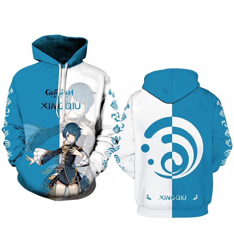 Game Genshin Impact Xiao Anime Fashion 3d Print Men Women Long Sleeve Hoodie Slim Boy Girl Cosplay Oversized Hoodie Sweatshirt