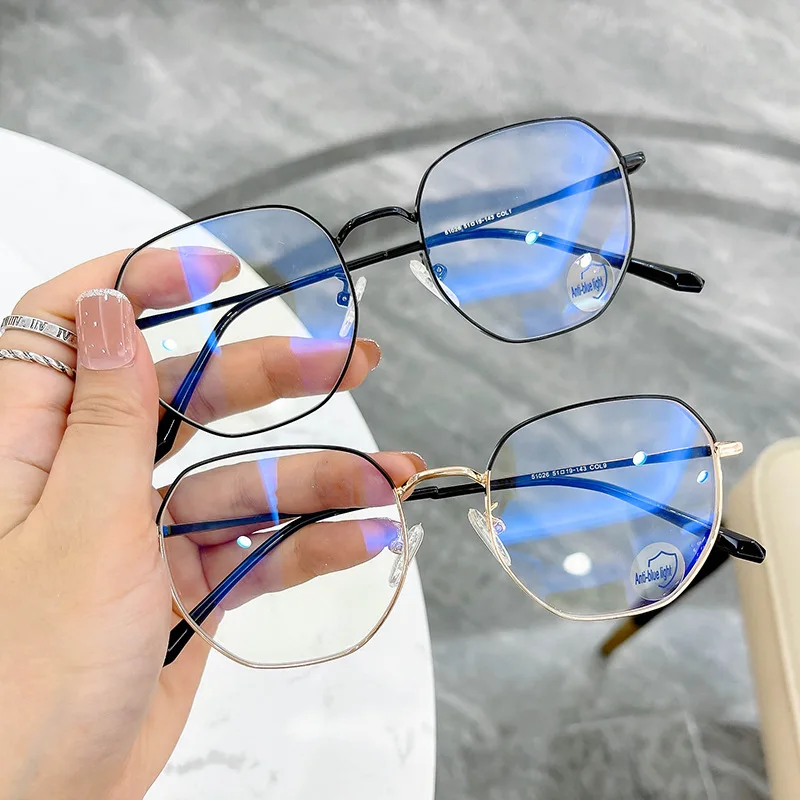 Anti Blue light Anomalous Round Glasses Frame Women Anti-blue Clear Eyewear Frames For Girls Myopia Optical Eyeglasses Frame