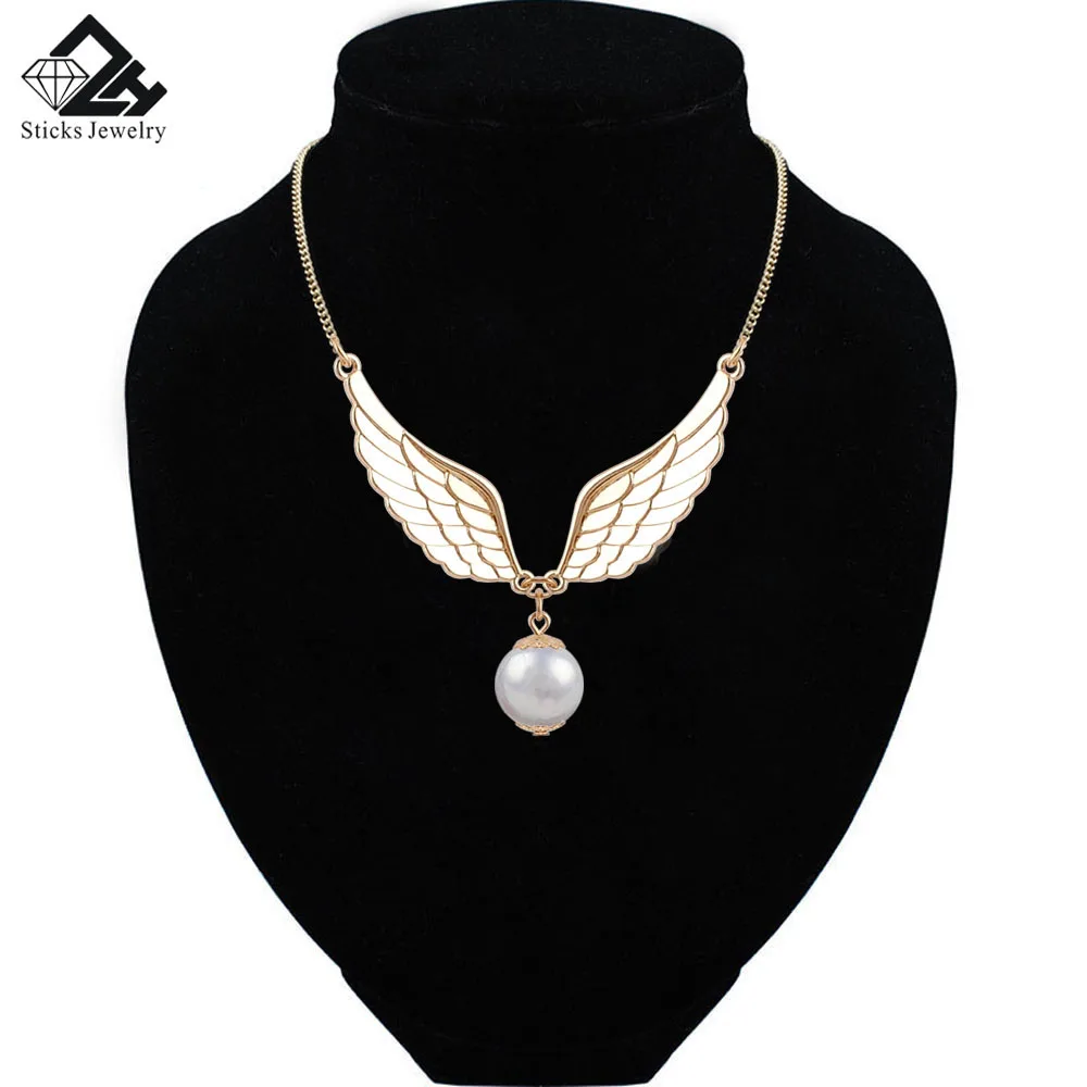 Alloy Feather Wings Necklace Wholesale Got Selling The Movie The Deathly Hallows Feather Necklace