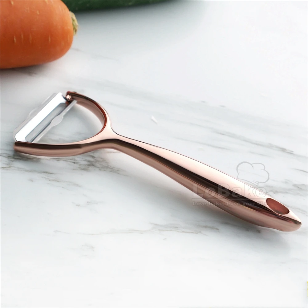 Zinc Anodized Alloy Golden Vegetable Peeler Multifunctional Apple Peeling Knife Fruit Potato Paring Tools Kitchen Gadgets