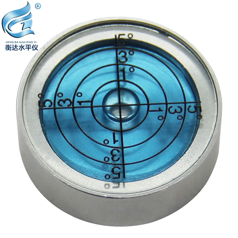 Di livello magnetico in lega di alluminio Vientiane livello orizzontale bolla cerchio livello 30*10mm 1pcs