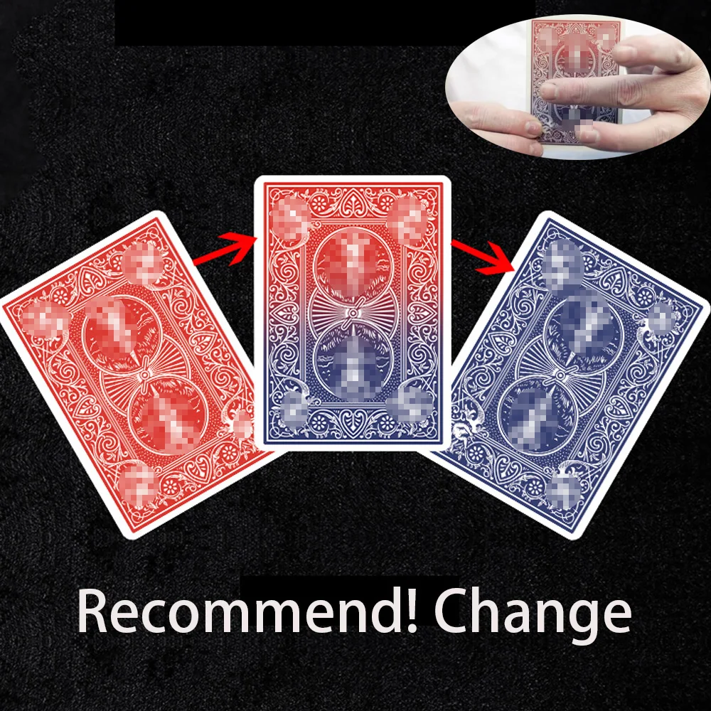 Recommend! Change by Lloyd Barnes Awaken Color Changing Poker Card Magic Tricks Close Up Illusion Gimmick Props Mentalism Magia