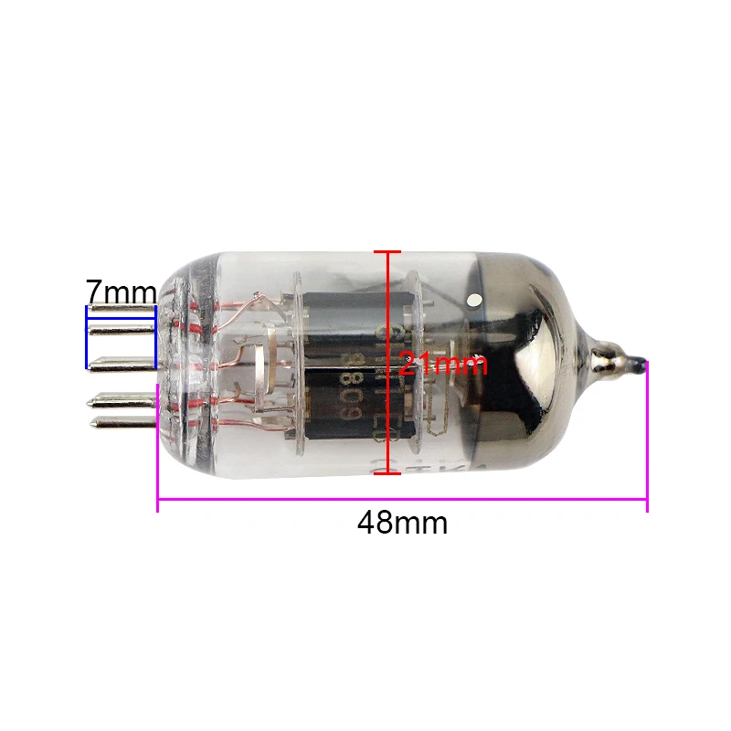 2PCS Poisonous Sound Tube 6H1n-EB Upgrade 6N1/ECC85/6AQ8 Long Life and High Reliability Electronic Tube