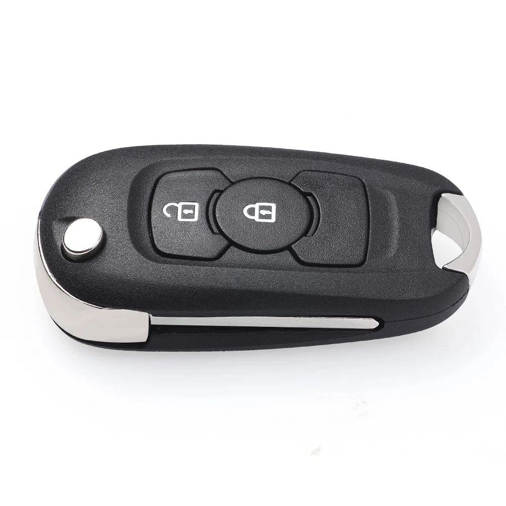 KEYECU Replacement Shell Flip Folding Remote Key Case 2Button for Opel/Vauxhall Astra K 2015 2016 2017 2018 2019 P/N: 13588683