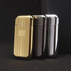 Portable Flint Metal Lighters Windproof Gas Lighter  Unusual Cigarette Cigar Butane Lighters Gadgets For Men