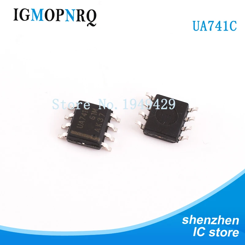 10PCS UA741CDT SOP8 UA741 741C Operational amplifier op amp Single General Purp New