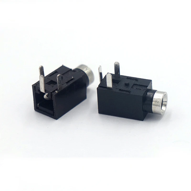 10Pcs PJ-210 DC Power Socket Connector แหล่งจ่ายไฟหญิงเชื่อมต่อแจ็ค3pin PJ210