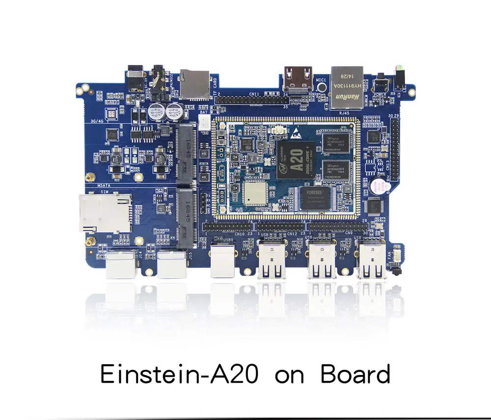 CubieAIO A20 Bord open source Alle In Einem Mini embedded computer Android Linux UART x4 USB x6 Allwinner A20, ARM DEMO BOARD