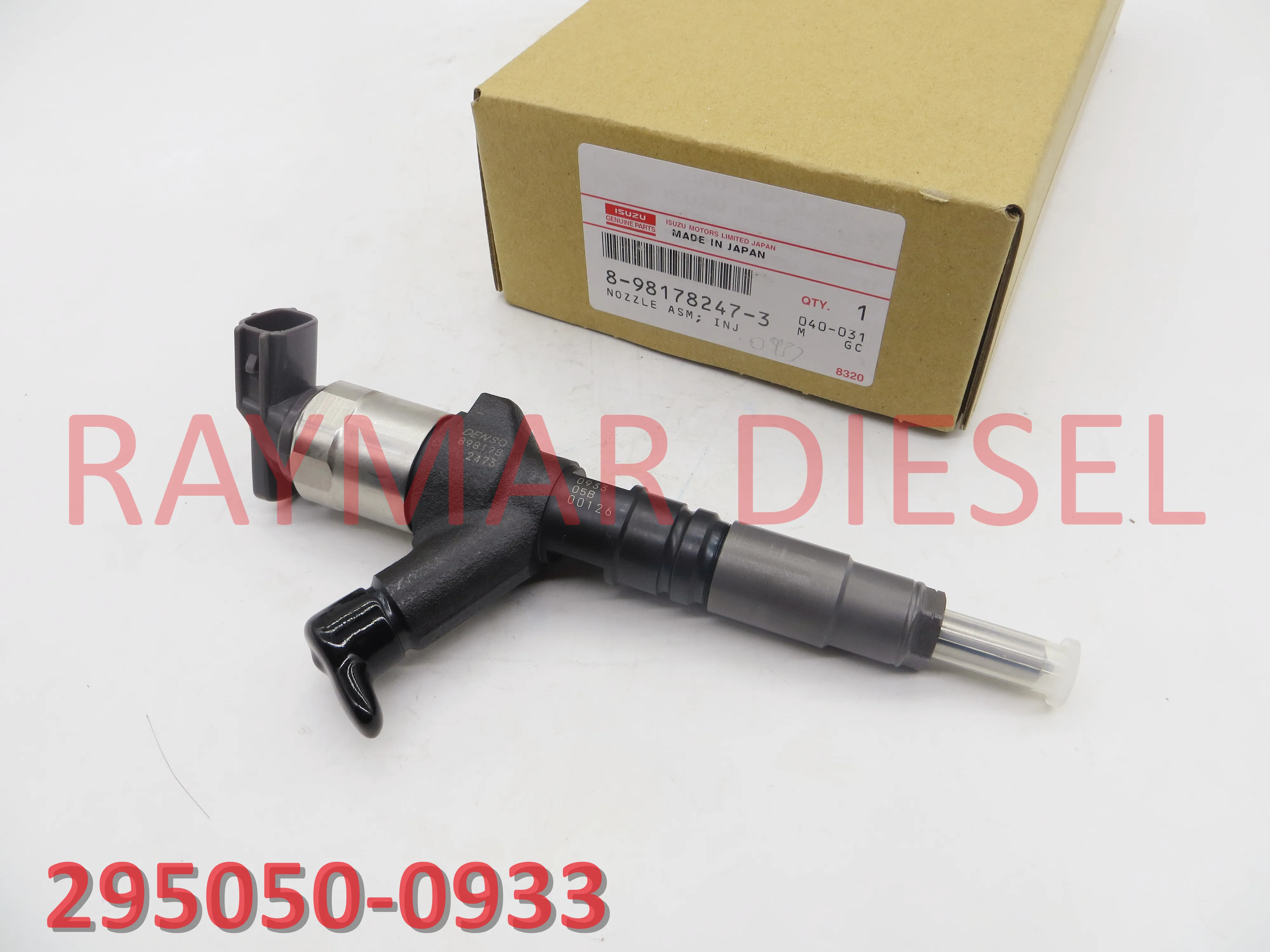 Genuine diese common rail fuel injector 295050-0930, 295050-0933, 8-98178247-0, 8-98178247-3