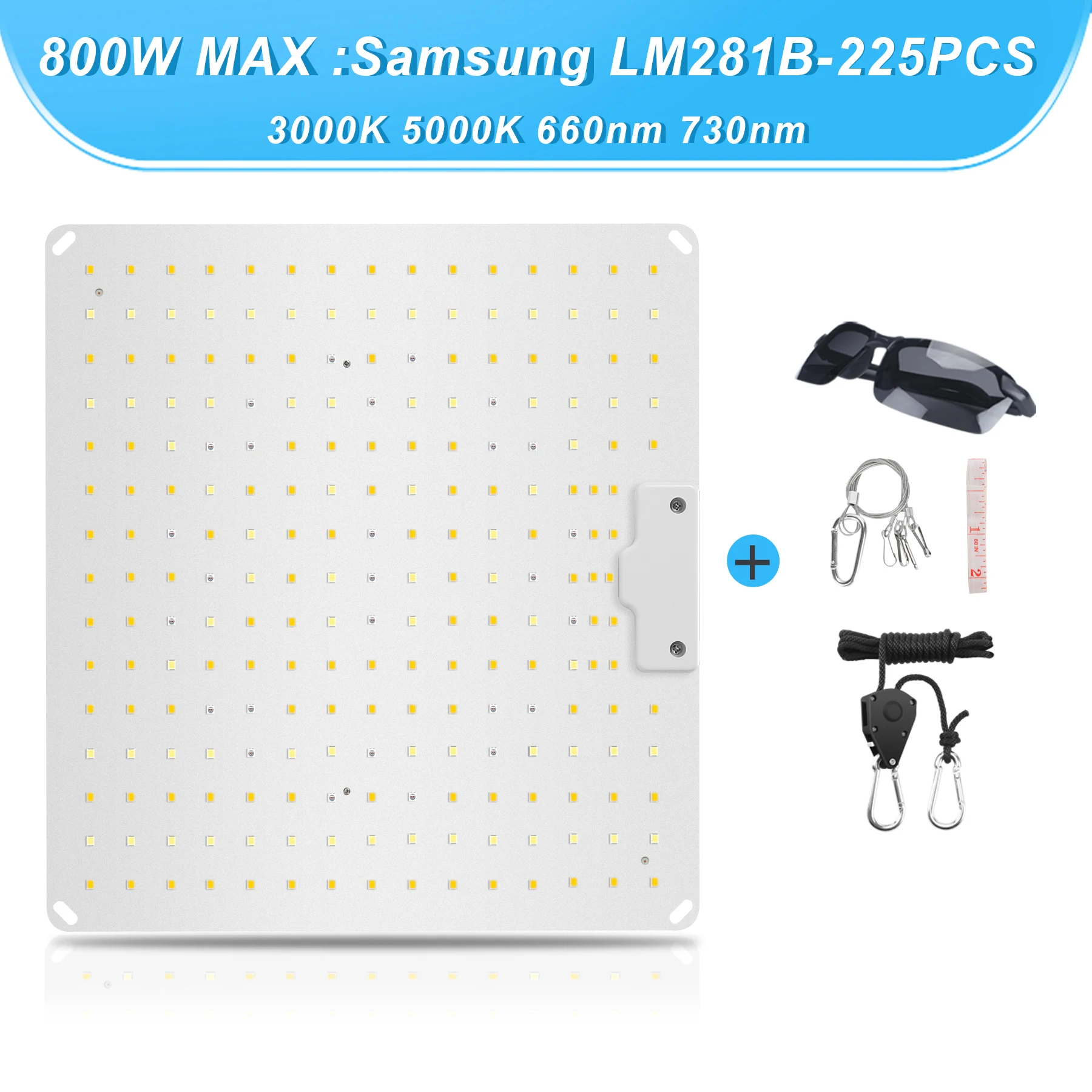 600W800W 1000W LED Grow Light Full Spectrum Quantum Board Phyto Lamp for Greenhouse Plant Light Hydroponic Plant Growth Lighting