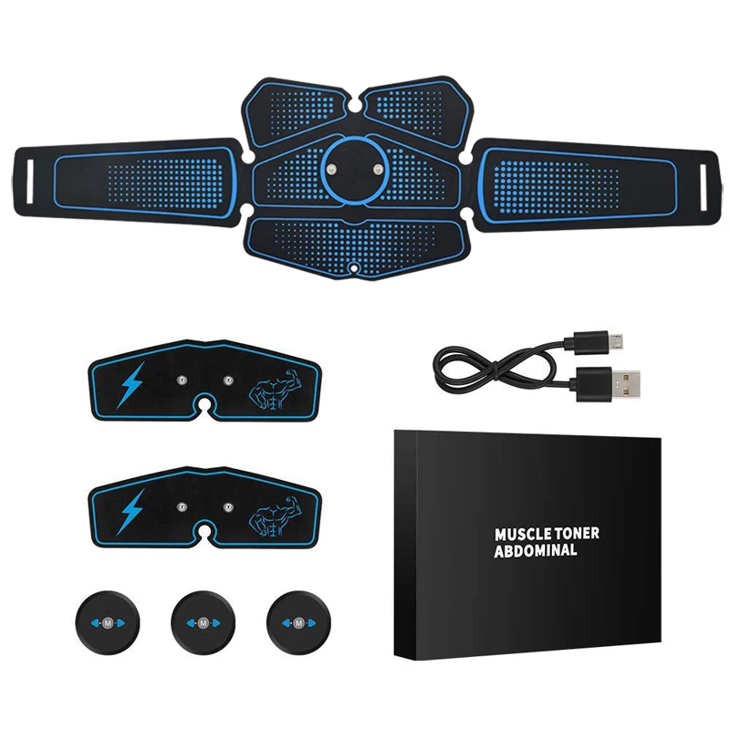 6-mode EMS Wireless Muscle Stimulator Trainer Slimming Belt Smart Fitness Abdominal Training Electric Weight Loss Sticker Unisex