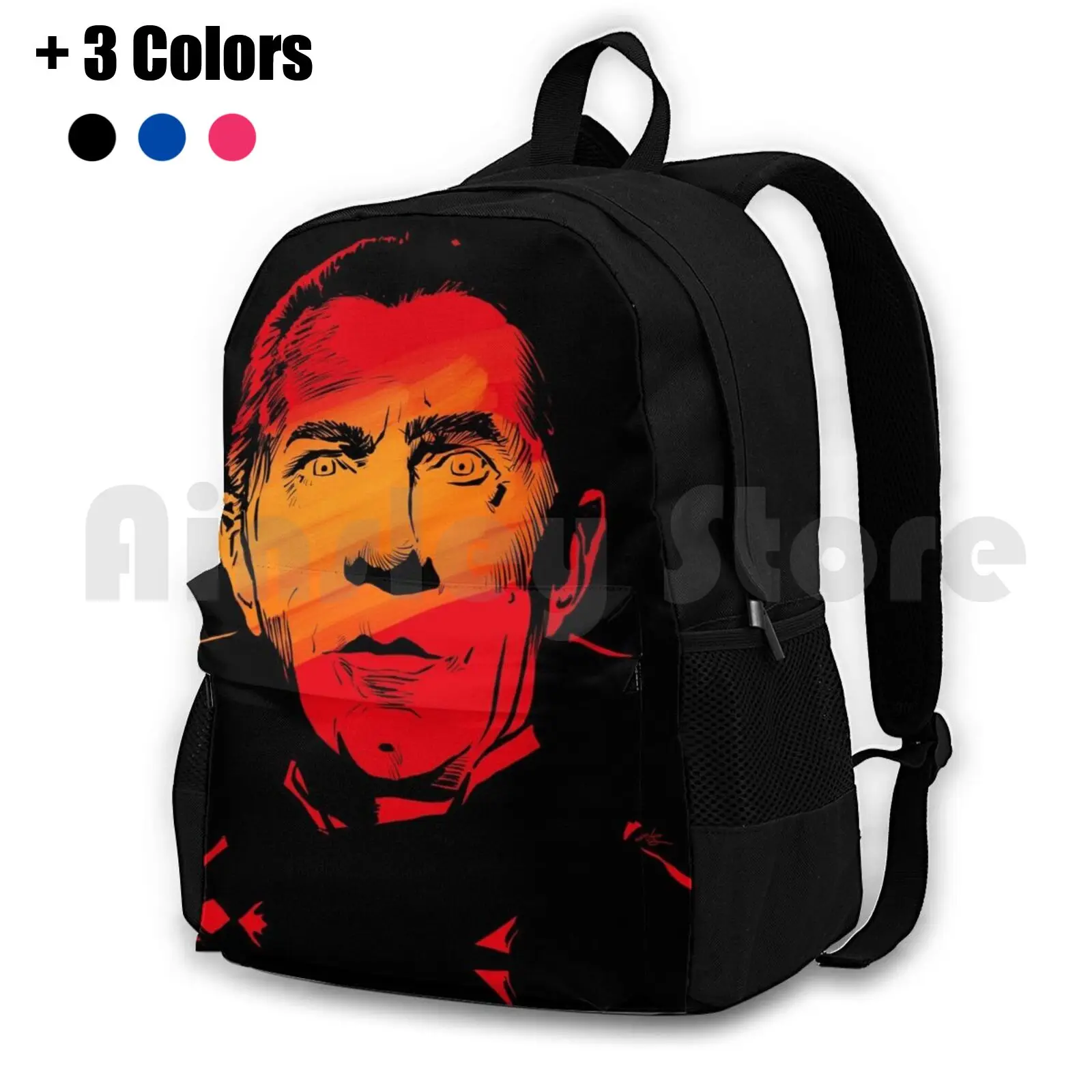 Count Dracula Look Into My Eyes Vintage Universal Monsters Outdoor Hiking Backpack Riding Climbing Sports Bag Dracula Vintage