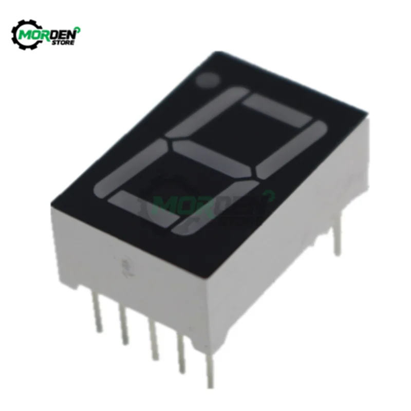 0.56Inch/0.5Inch LED 7 Segment 1 Bit LED Display Module 7 Segment 1 Digit Tube Red/Blue Common Anode Digital