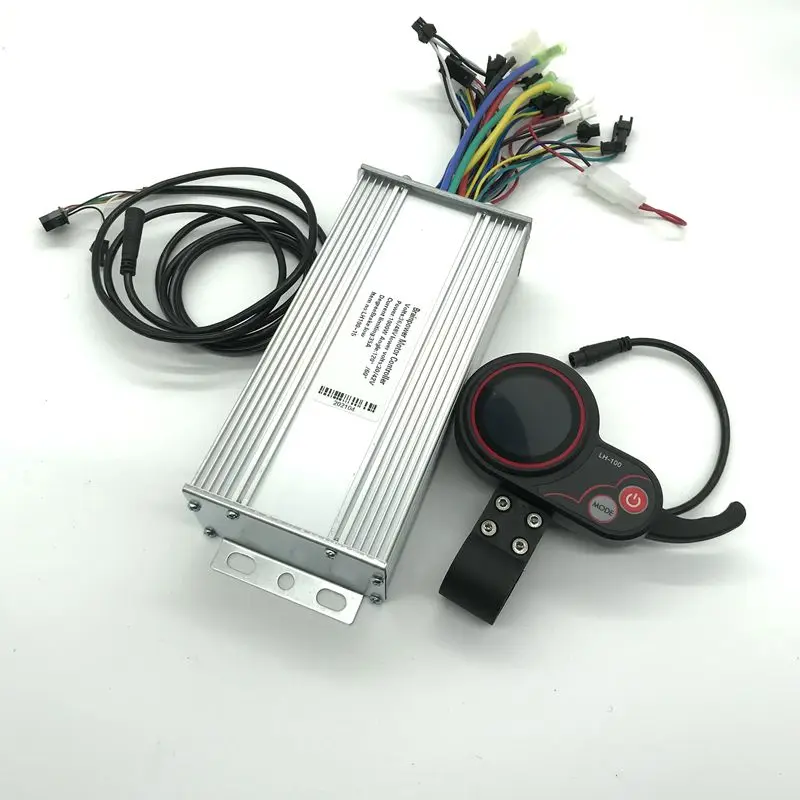 High Quality 36V 48V 1000W Max Current 35A Controller and LH-100 LCD Display With Waterproof Connector