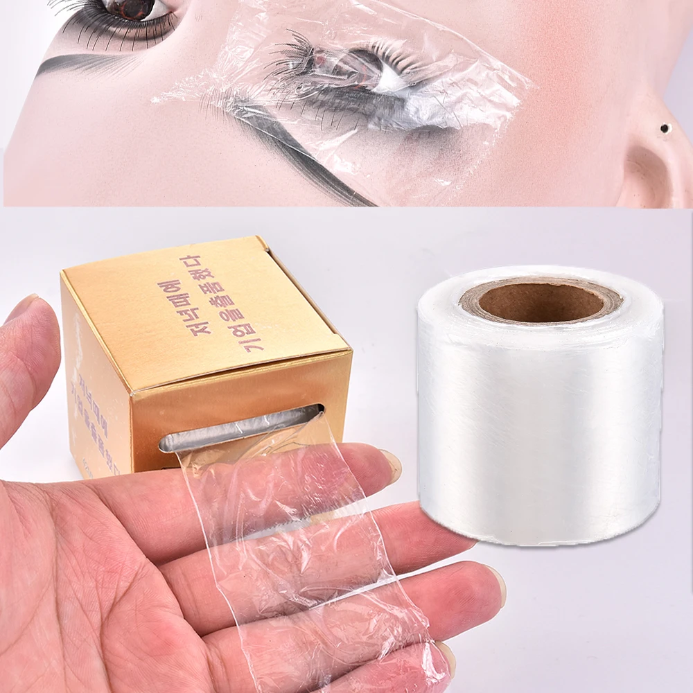 

200M Eyelash Remover Clear Plastic Wrap Eye Use Preservative Film Professional False Eyelashes Extension Permanent Makeup Tool