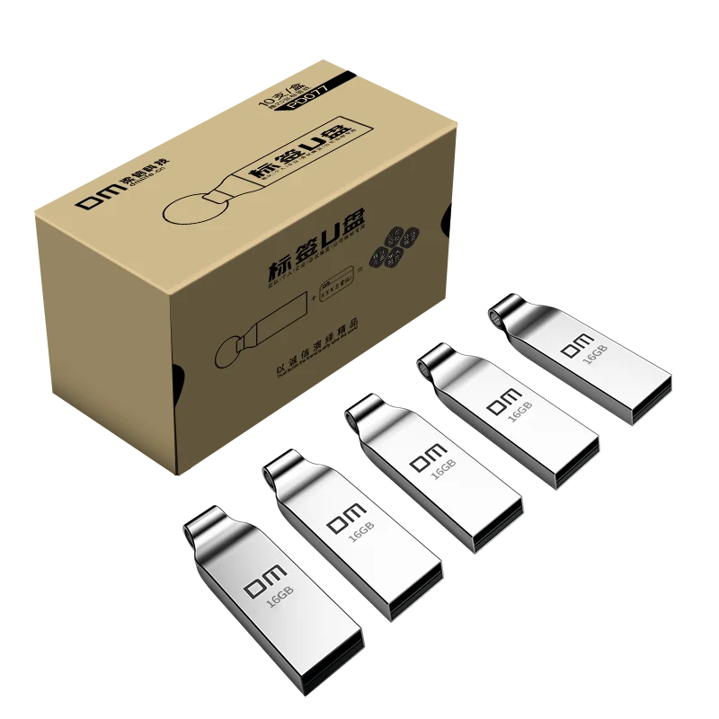 

DM PD077 Metal 4GB 8GB 16GB USB Flash Pen Drive 10pcs/box