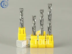 JIALING Two Flutes Up&Down Spiral Double Edge Compound End Mill For Acrylic Plexiglass And Solid Wood 2 Flute Milling Cutter