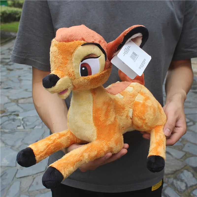 35cm Disney Original Cartoon Little Deer Bambi Plush Stuffed Animal Toy For Birthday Gift