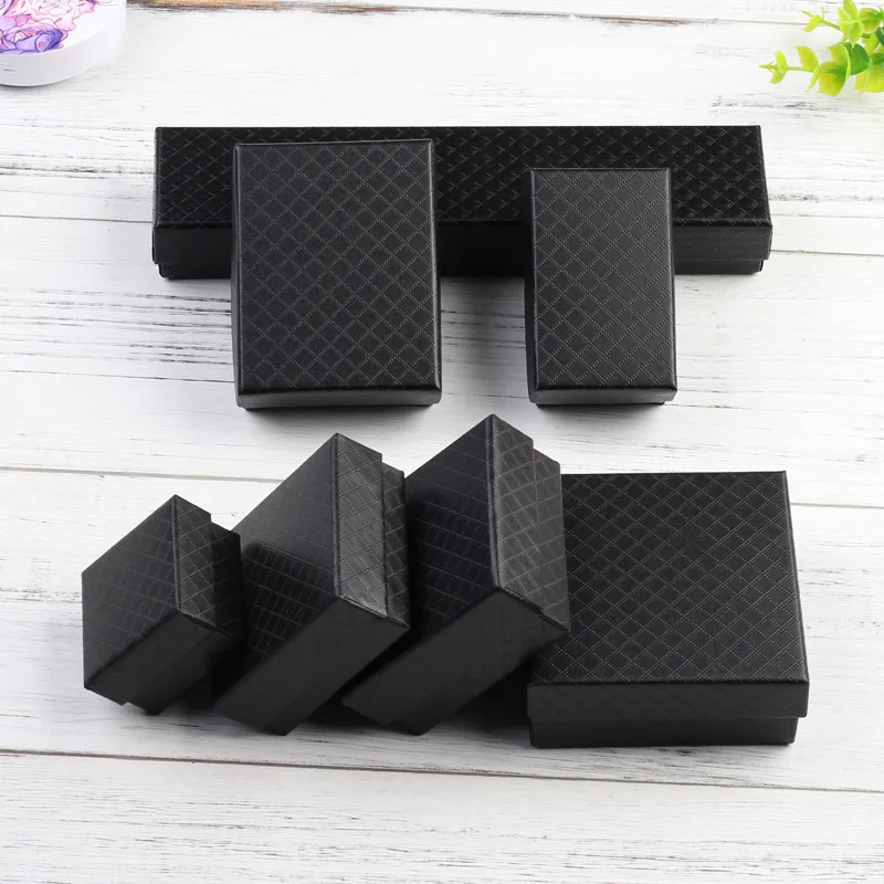 

12Pcs Paper Jewelry Packaging Box Engagement Ring For Earrings Necklace Bracelet Display Gift Box Holder Storage Case