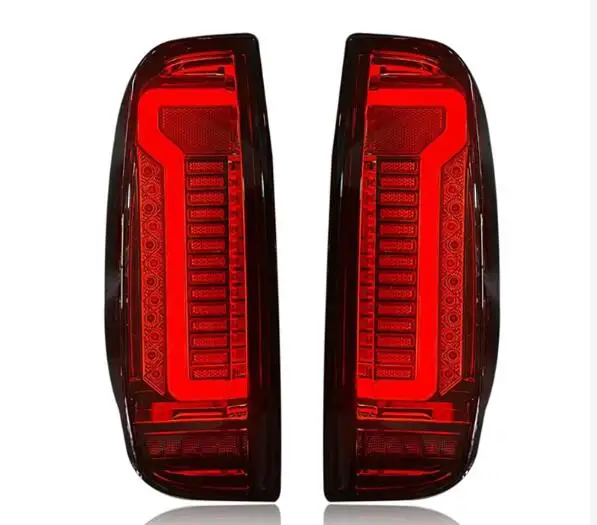 1Set For Nissan Navara D40 Frontier 2005 -2015 Car styling LED Taillight Red Rear Tail Light Brake Lamp brake light warning lamp