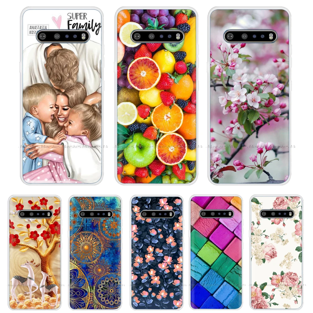 Funda de silicona transparente ultradelgada para LG V60 V50 ThinQ 5G funda de teléfono suave de TPU para LG V60 V50 V40 ThinQ 5G fundas traseras